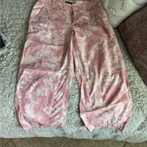 Floral Pink Capris